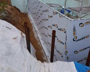 Part complete new build using insulated concrete