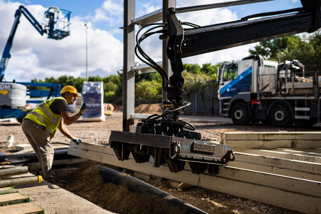 Precast Beam Installation
